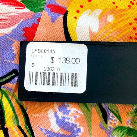 NWT LT The brand tropical high waisted shorts. Size: small - Picture 6 of 7